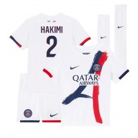 Maglia Calcio Paris Saint-Germain Achraf Hakimi #2 Seconda Divisa Bambino 2024-25 Manica Corta (+ pantaloncini)